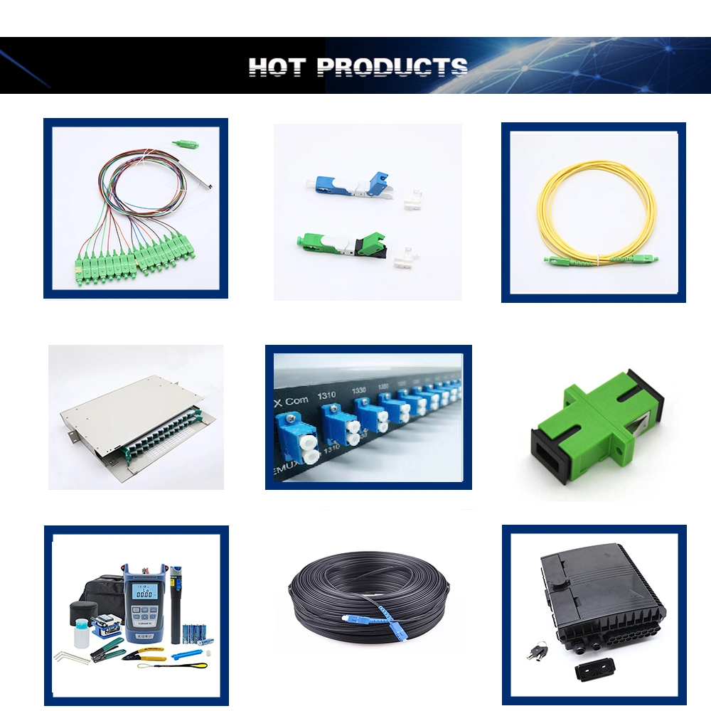 Fiber Optic Equipment 1260 to 1650 Nm FTTH Optic Fiber PLC Splitter 1X8 ABS Box