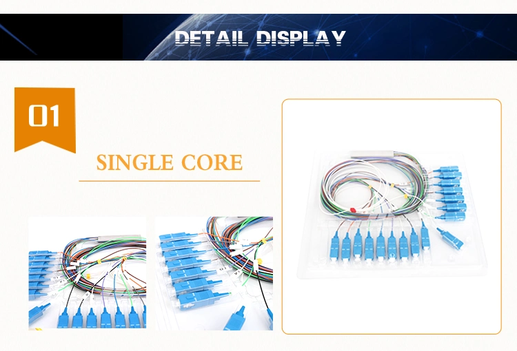 Singlemode 1: 16 Fiber Optic PLC Splitter 1X16 Fiber Optic Splitter