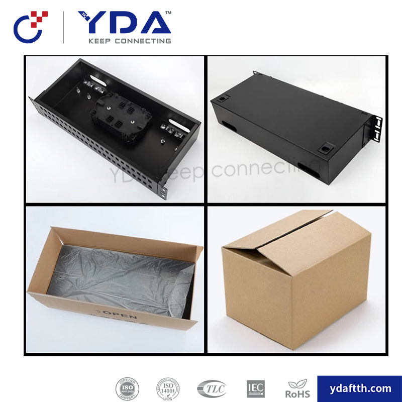 Full-Installed Fiber Optic Distribution Frame Metal Patch Panel Fixed ODF 12 24 48 96 Core