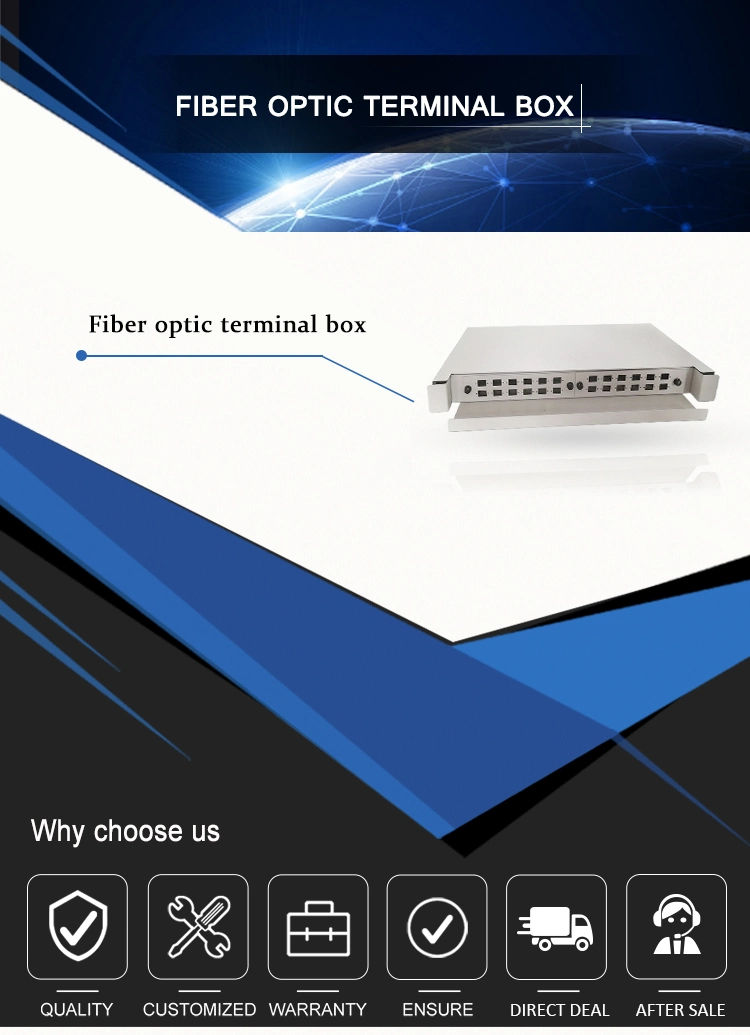 24 Core Sc Port ODF Box Fiber Optic Terminal Box