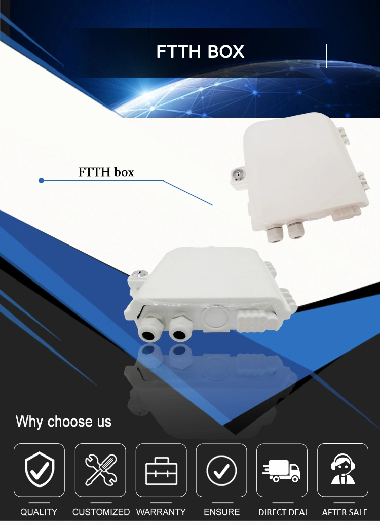 24 Core FTTH Box IP65 Fiber Optic Termination Box Fiber Optic Splice Distribution Box