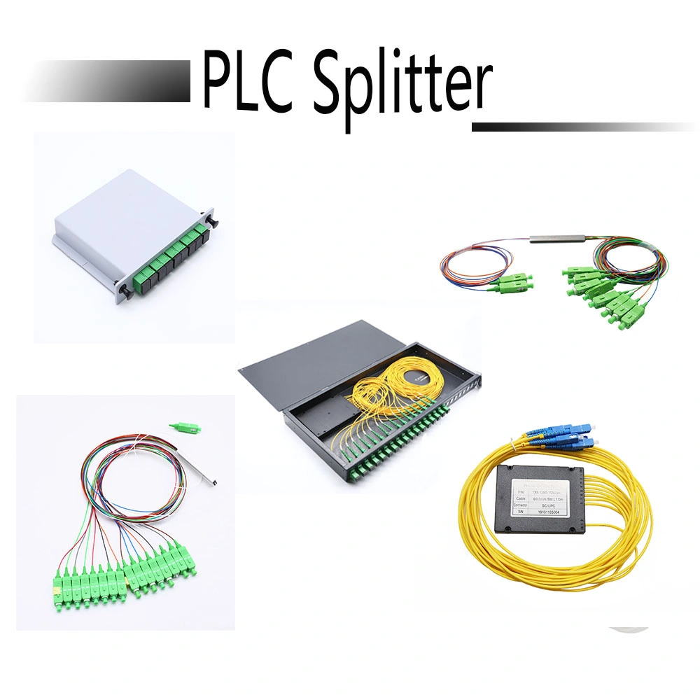 Singlemode 1: 4 Fiber Optic PLC Splitter 1X4 Fiber Optic Splitter