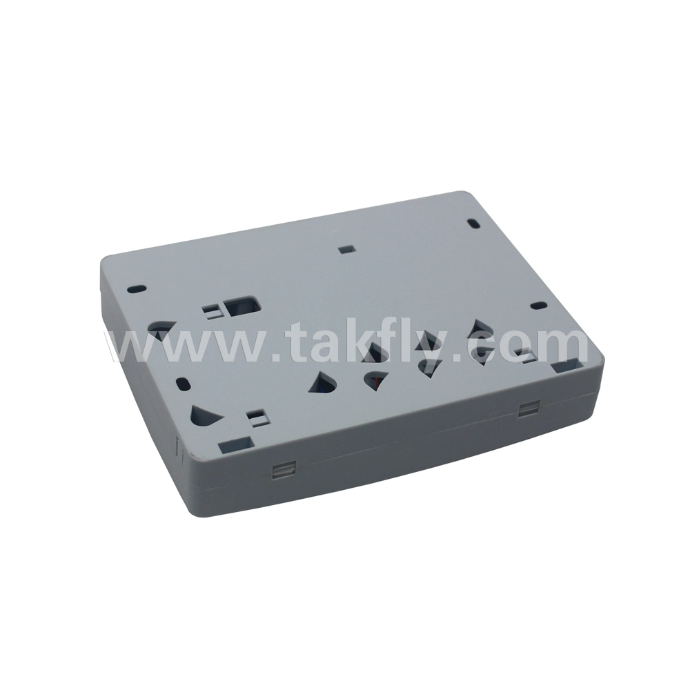FTTH 4 Cores Fiber Faceplate Wall Mounted Termination Box