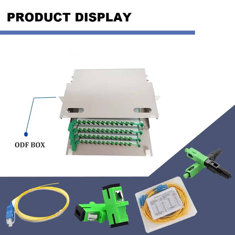 Factory OEM 24 Port Fiber Optic ODF Distribution Frame