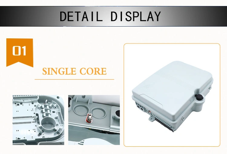 Outdoor FTTH Pole PLC Splitter 24 Cores Terminal Box Adapter Optical Fiber Distribution Box