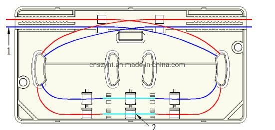 FTTH 4 Core Fiber Optic Drop Cable Protection Box Splice Box Indoor Mini Closure Junction Box