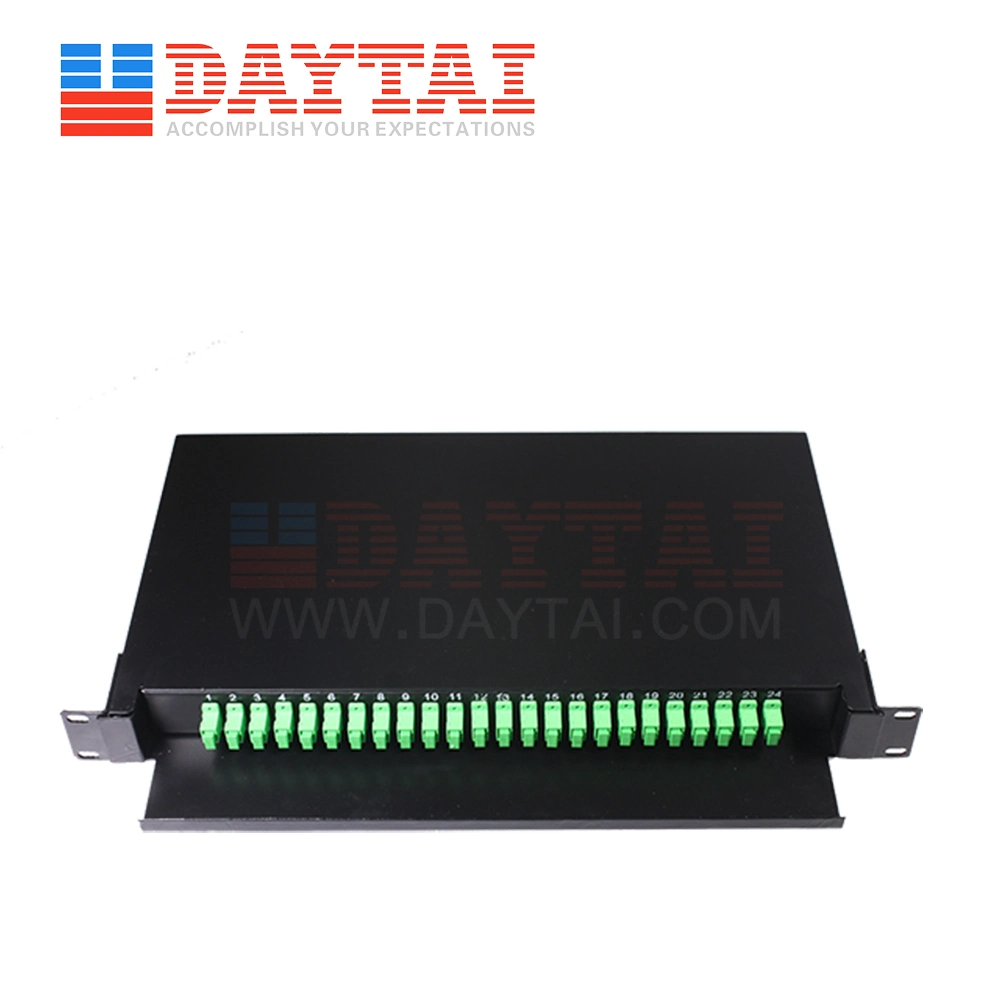 1u Drawer Type Factory Price 24 Port Fiber Optic Distribution Frame 24 Core ODF