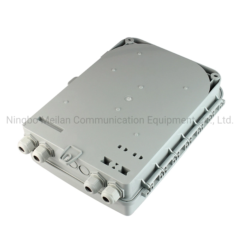 Sc APC Adaptor Small FTTH Access Fiber Optic Pole Mount Type 24 Core Termination Box
