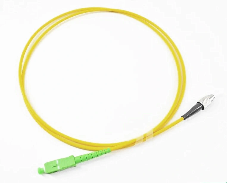 Single Mode G652D Fiber Optic Cable Patch Cord Simplex Fiber Optic Cable Pigtail 2.0mm PVC