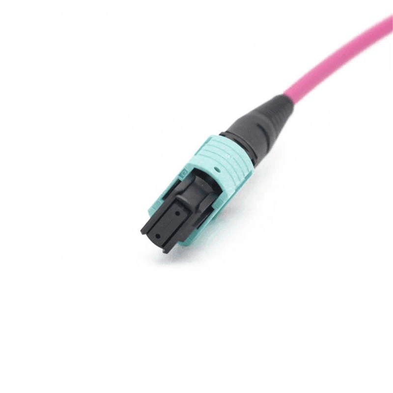 MPO Om4 50/125 Multimode Fiber Optic Patch Cable LSZH Fiber Optic Patch Cord/ Jumper