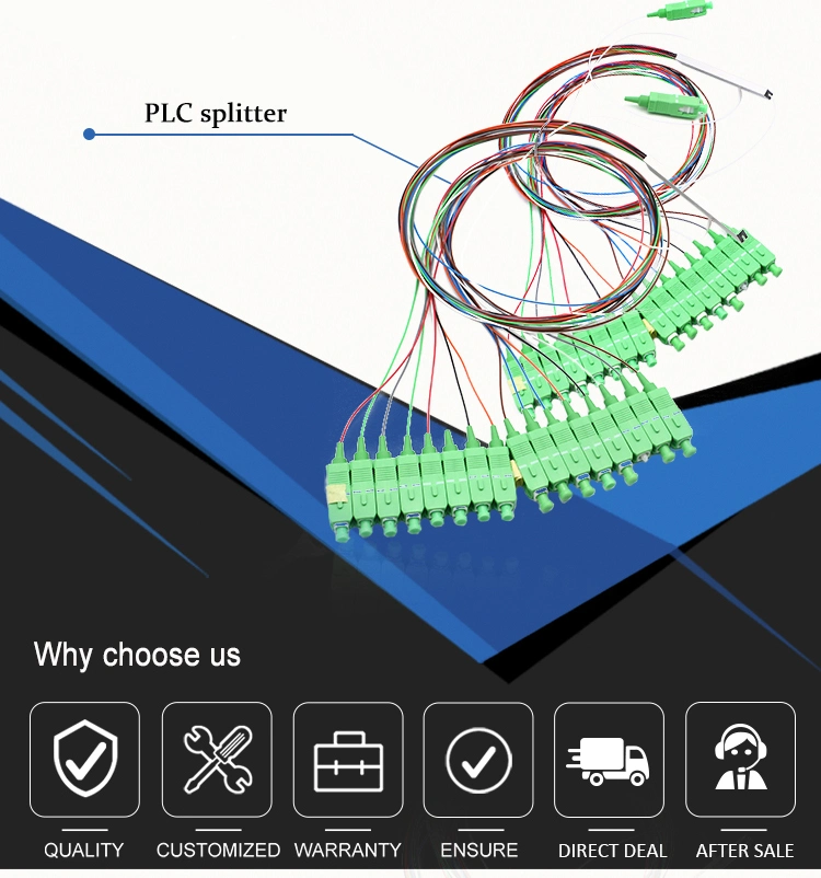 Sc APC Upc Singlemode 1: 16 Fiber Optic PLC Splitter 1X16 Fiber Optic Splitter