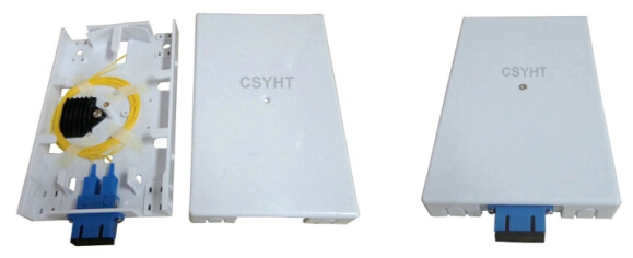 2 Core Indoor Wall Fiber Optic Box with Sc Duplex Adapter for FTTH Project