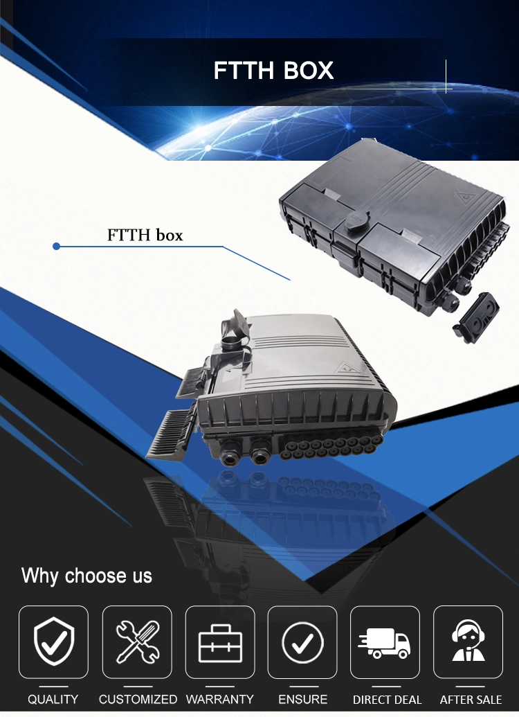 Hot Sales FTTH Fiber Terminal Box 12/24 Ports Fiber Optic Distribution Box with Sc Connectors Outdoor Caja De Fibra Optica