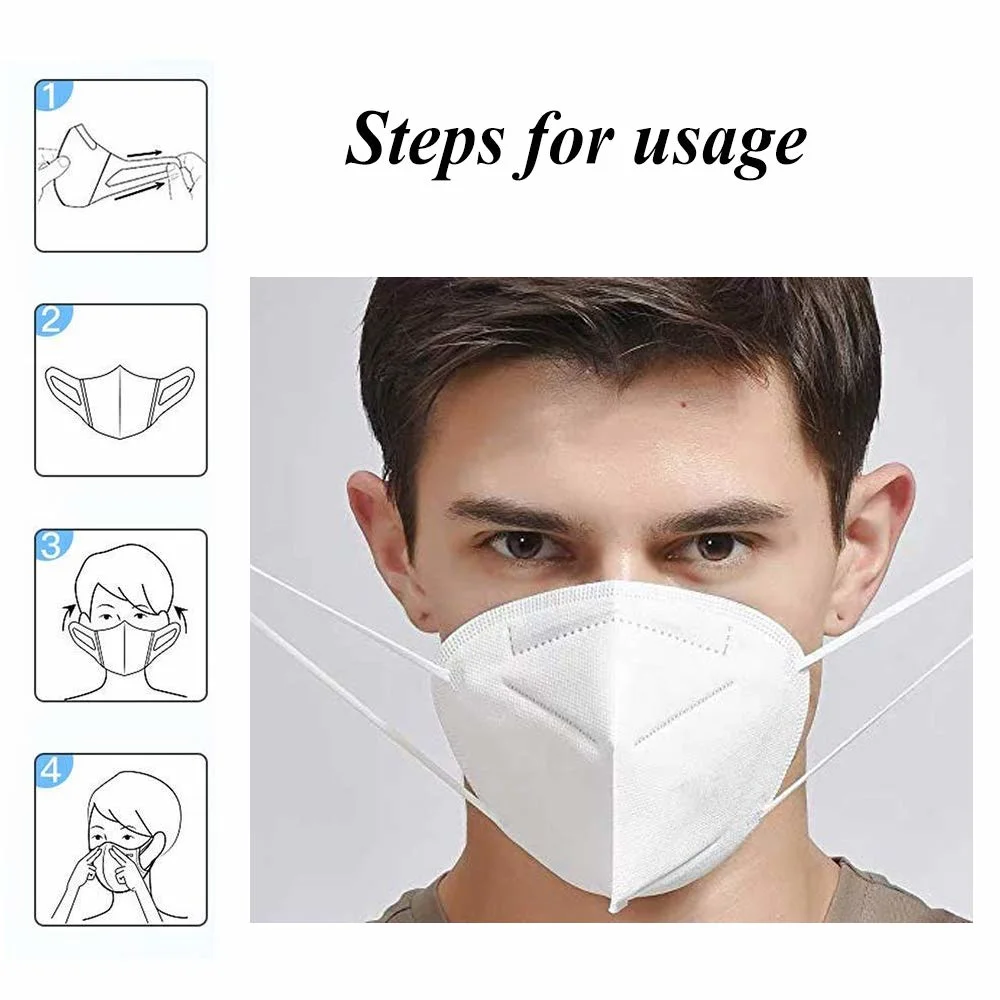 KN95 Fffp2 4 Layers Safety Protective Nonwoven Respirator Filter Disposable Face Mask