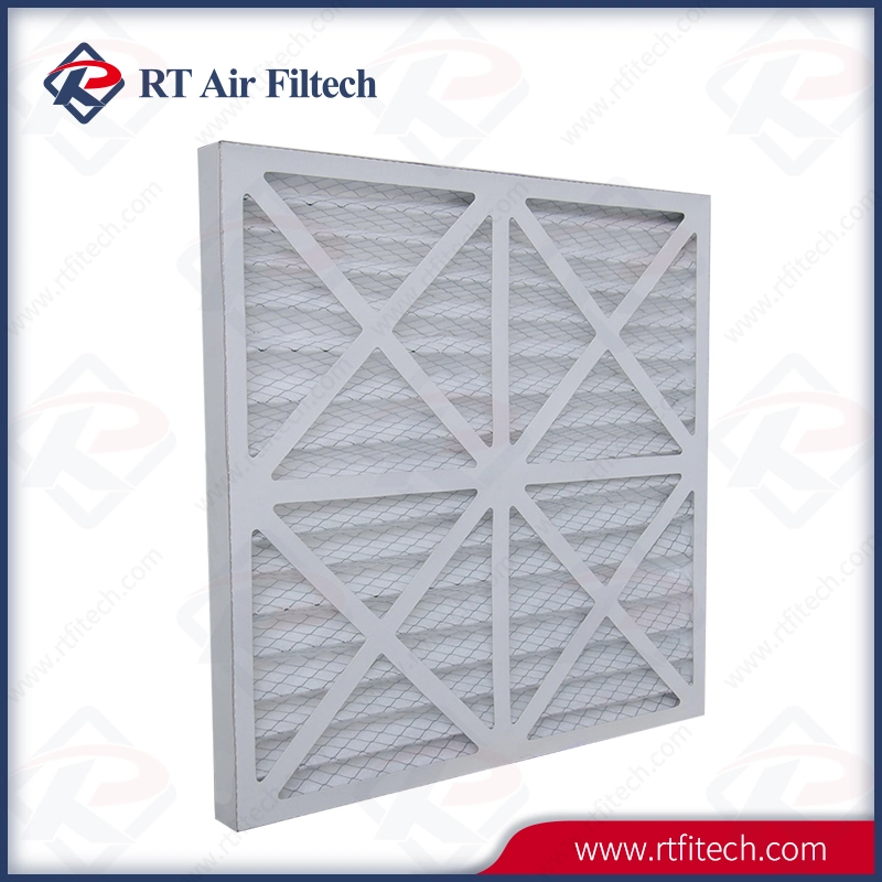 Cardbord Pleated Air Filter Merv 8 Merv 10 Paper Frame Air Filter