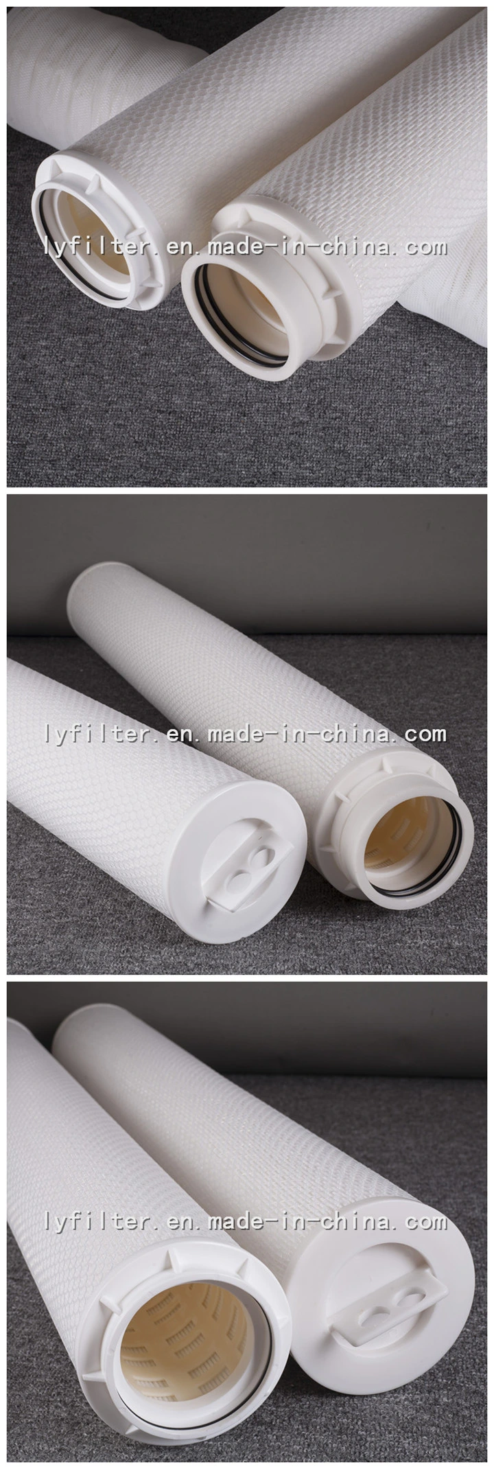 High Flow Rate Pleated Water Filter Cartridge for Multi Cartridges Filter Housing