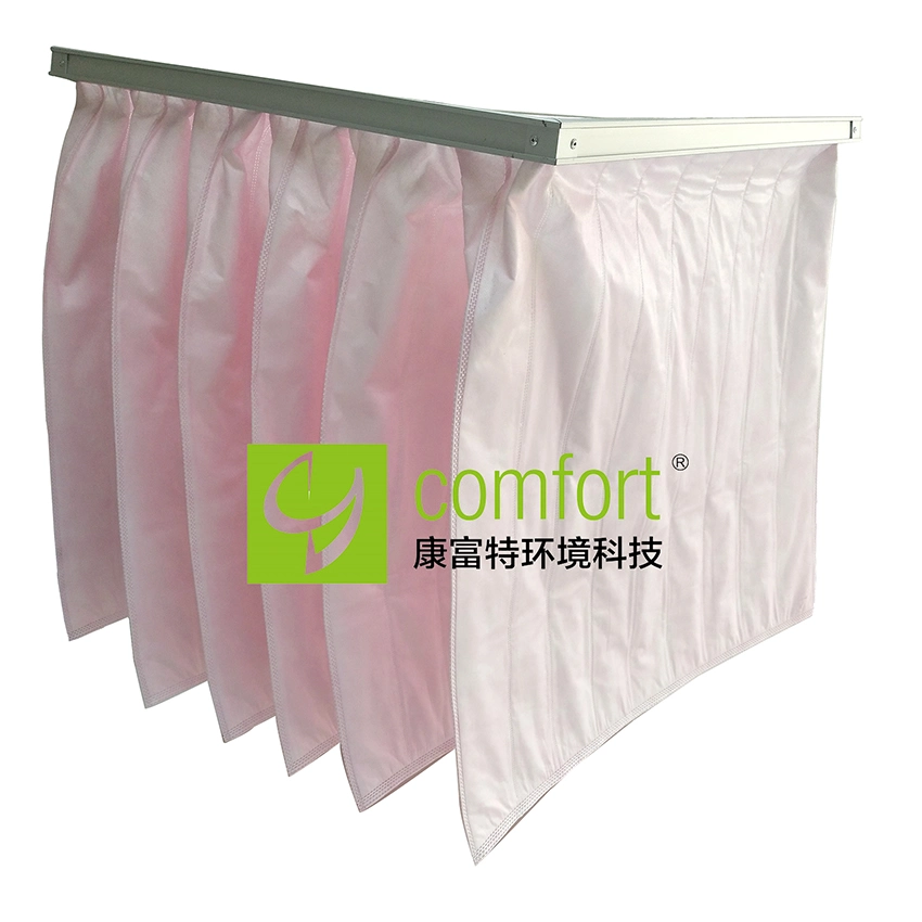 Air Conditioning Secondary Air Filter F7 Pocket Type Bag Filter