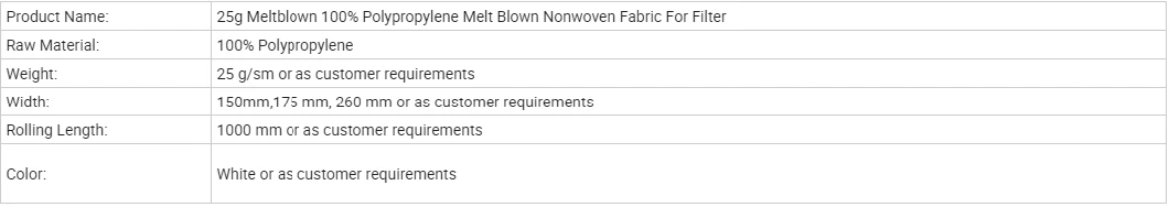 N95 Melt Blown Non Woven Fabric Filter for Sale /0.1micron PP Melt-Blown Nonwoven Cloth for Mask Use/ Bfe99 Meltblown Fabric