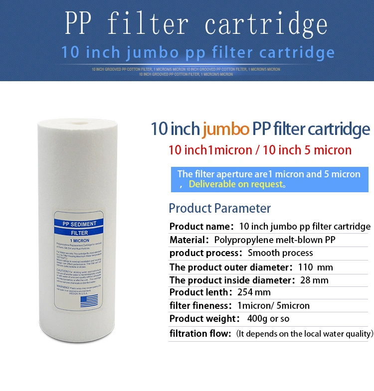 10 Inch Big PP Filter Cartridge for Water Filter