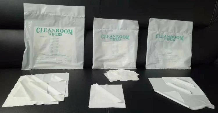 Industrial Disposable Soft Lint Free Class 1000 Cleanroom Microfiber Wiper