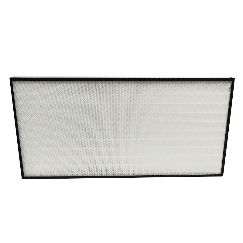 Competitive Price Plastic Frame Glassfiber Mini Pleat Industrial Panel Type H13 HEPA Air Filter