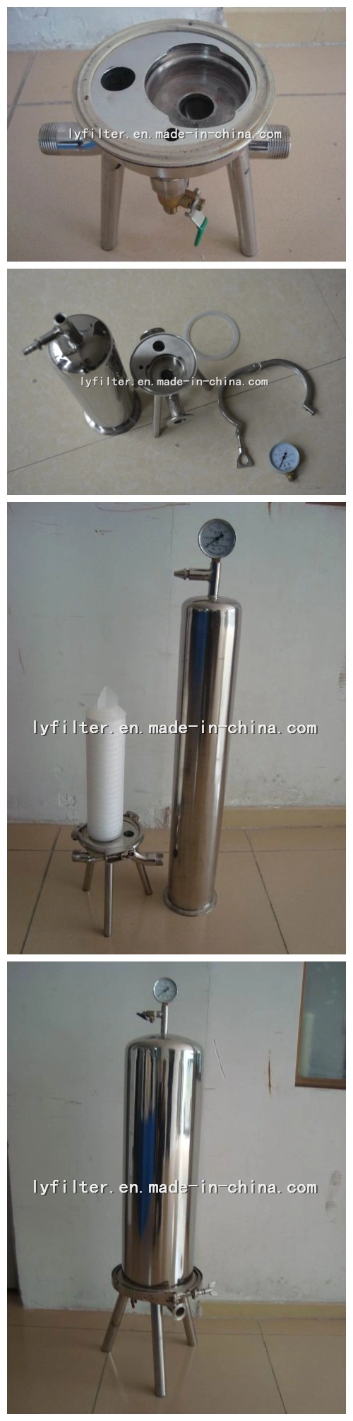 Wine Liquid Filter Stainless Steel Filter Housing for Filter Elements