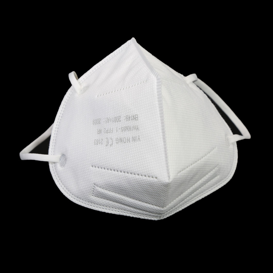Comfortable Disposable 5ply Respirator Protective FFP2 Mask Dust Protective Foldable Respirator Filter Mask