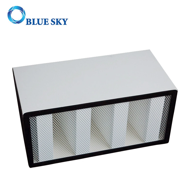 585X277X292mm Aluminum Frame V-Bank H14 HVAC HEPA Filters for Heating Ventilation and Air Conditioning