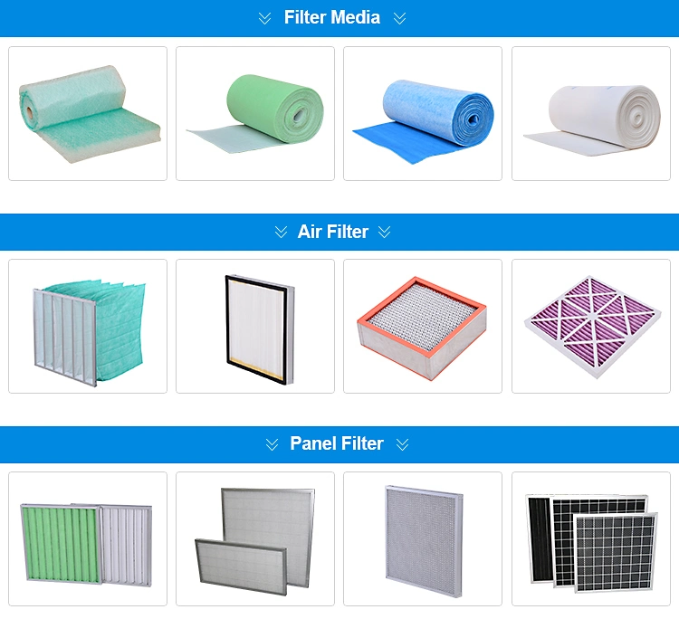 Cardboard Paper Frame G4 Folding Panel Air Filter for Air Filtration System