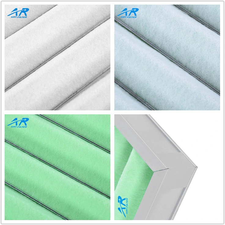 Air Volume Pleated Panel Air Filter Washable Air Filter with Synthetic Fiber