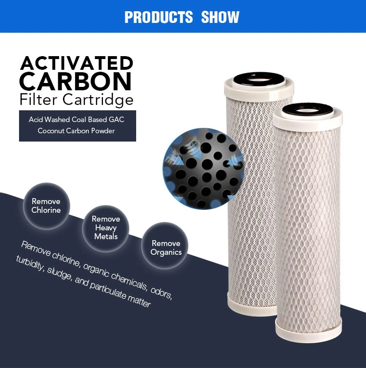 CTO 5 Micron Water Filter Activated Carbon Block Filter Cartridge