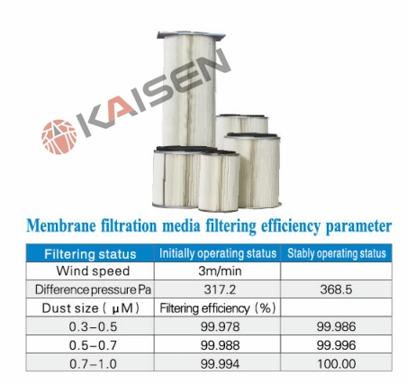 Flange Polyester Blasting Pleated Air Filter Cartridge