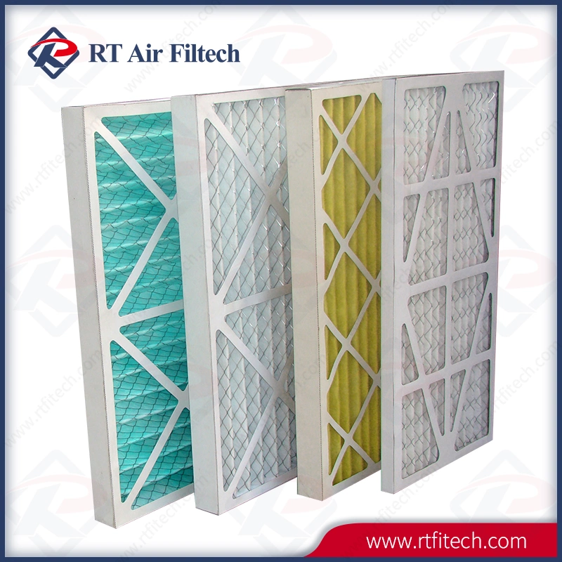 Cardbord Pleated Air Filter Merv 8 Merv 10 Paper Frame Air Filter
