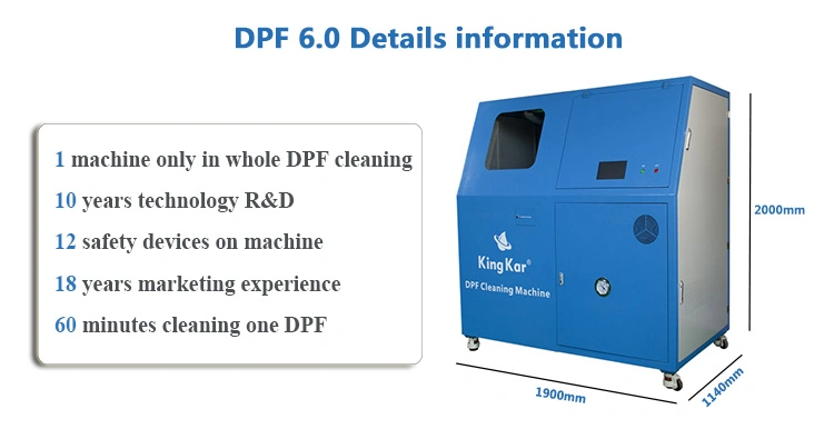 Newest Technology Diesel Particulate Filter Cleaner Machine