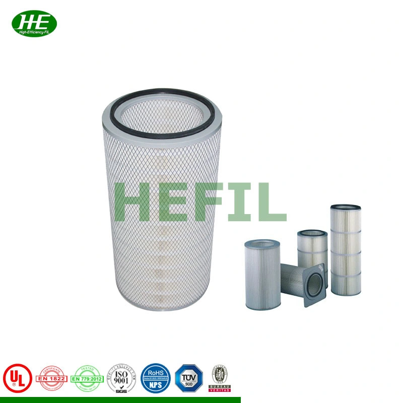 Cylindrical Air Filter Cartridge for Dust Collector in HEPA