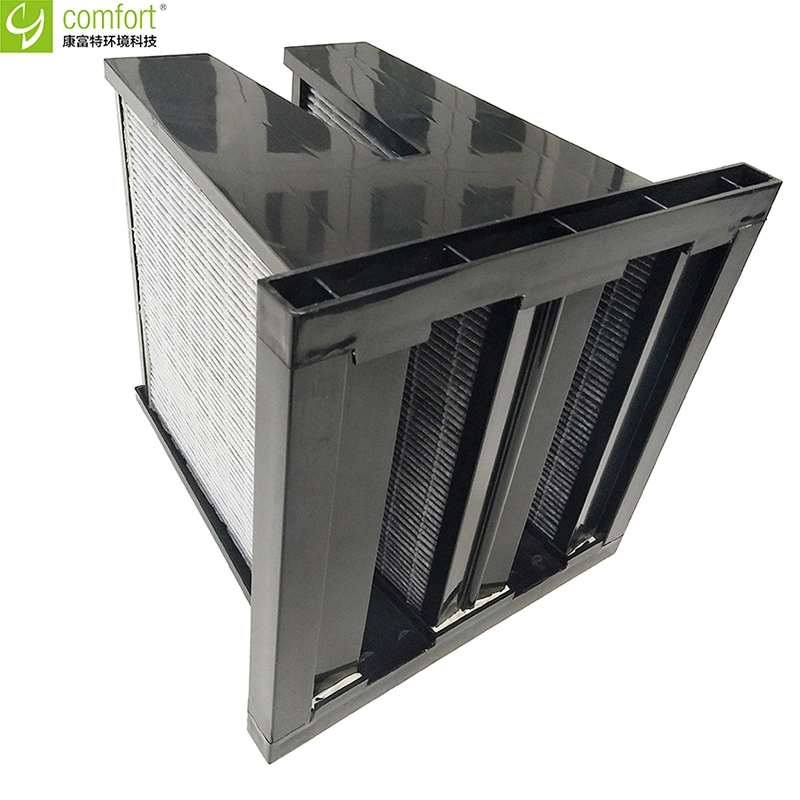 ABS Frame Mini Pleat V-Bank Activated Carbon Air Filter