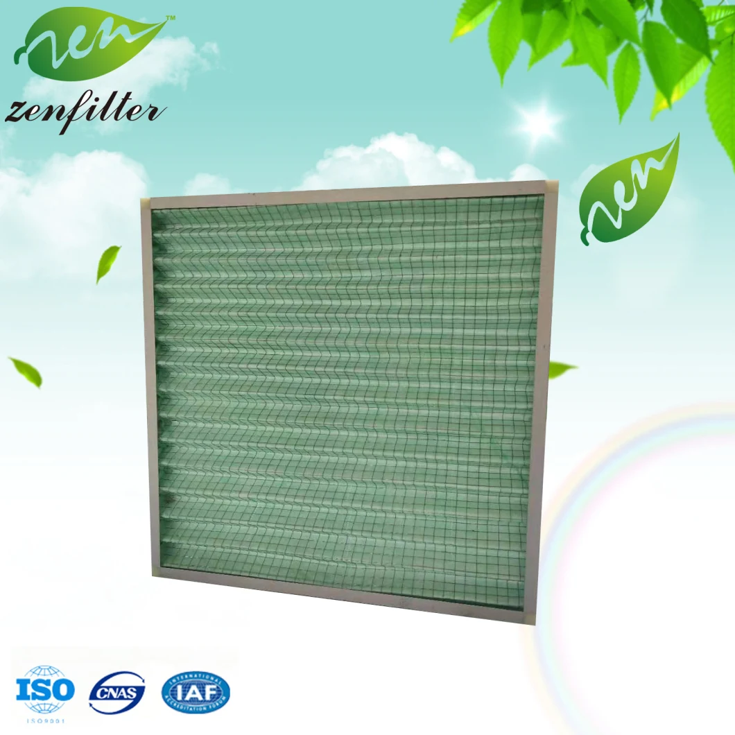 F6 Medium Efficiency Filter Central Air Conditioning Non-Woven Fabric Air Filter Aluminum Frame