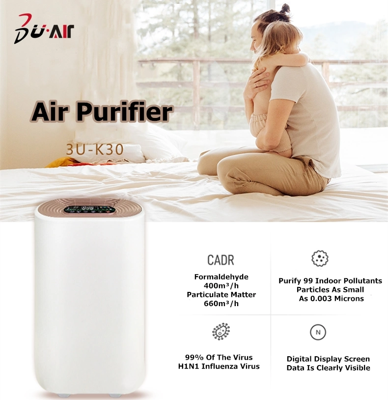 Air Purifier Filter Cleaner Home Generator Negative Ion Dust Air Purifier