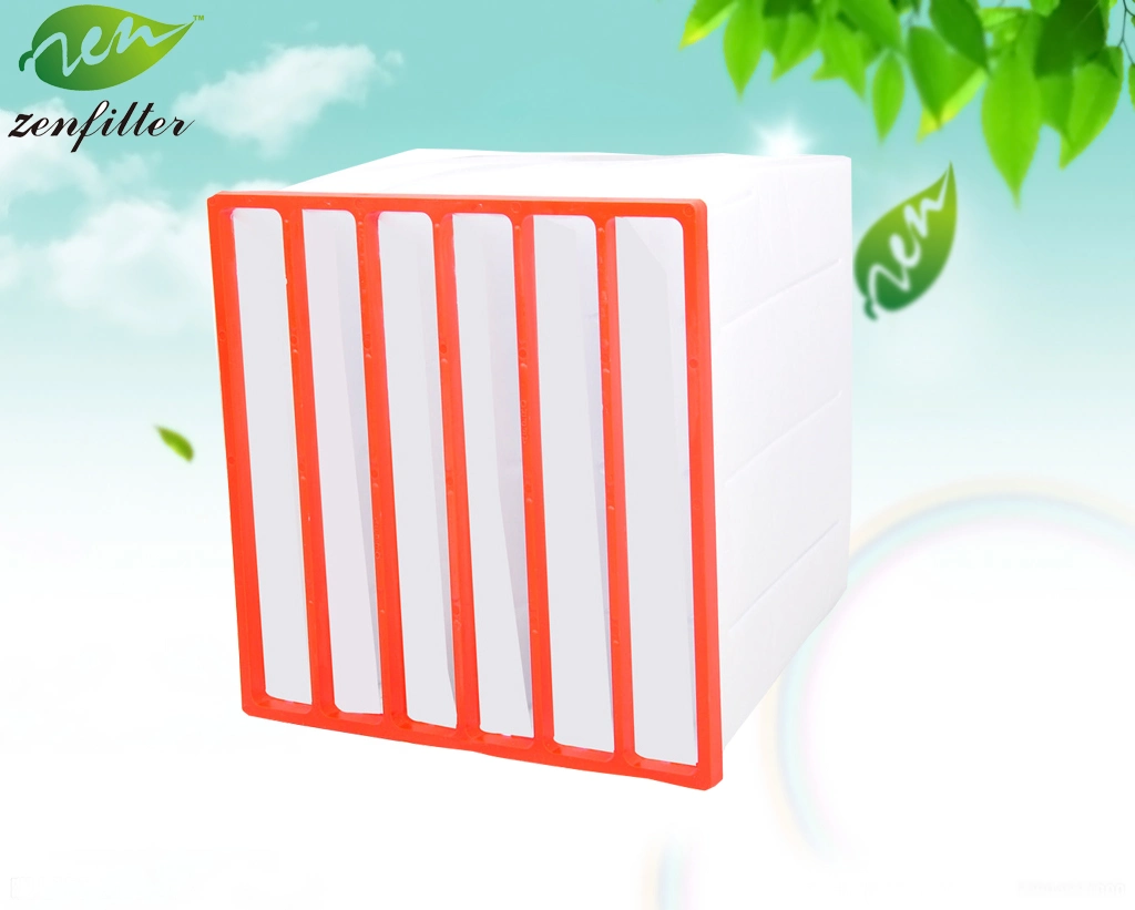 Stainless Steel Frame Material Synthetic Fiber Air Pocket Air Filter for Central Air Conditioning System