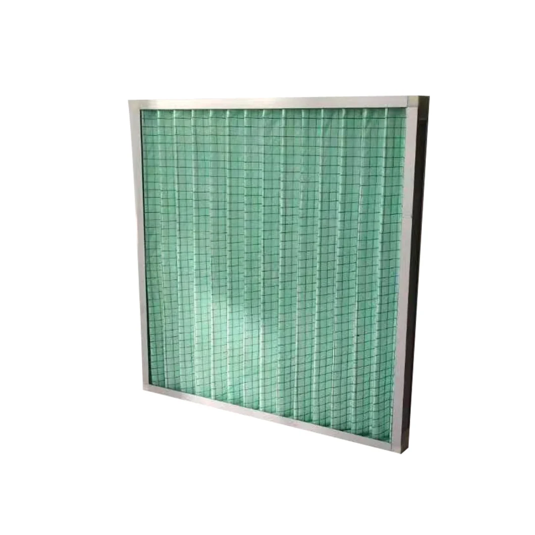 F6 Medium Efficiency Filter Central Air Conditioning Non-Woven Fabric Air Filter Aluminum Frame