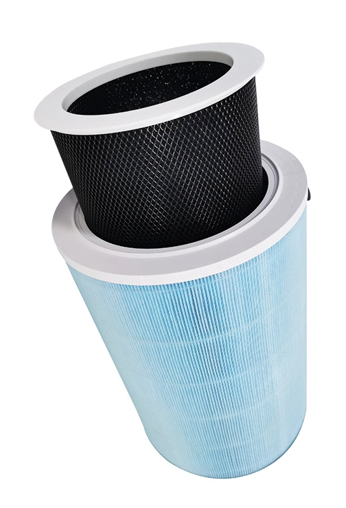 Customizable Cylindrical HEPA Filter with Carbon Composite