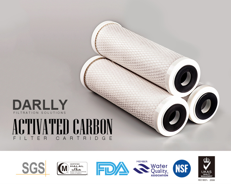 5 Micron Activated Coconut Carbon Block Filter Water Filters Cartridge