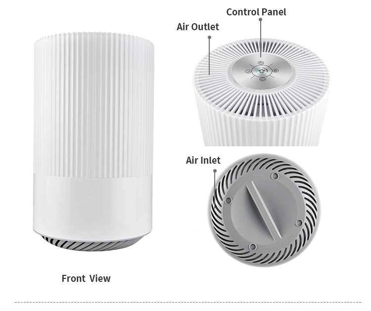 Portable Filter Reminder Desk on Cylindrical Air Purifier