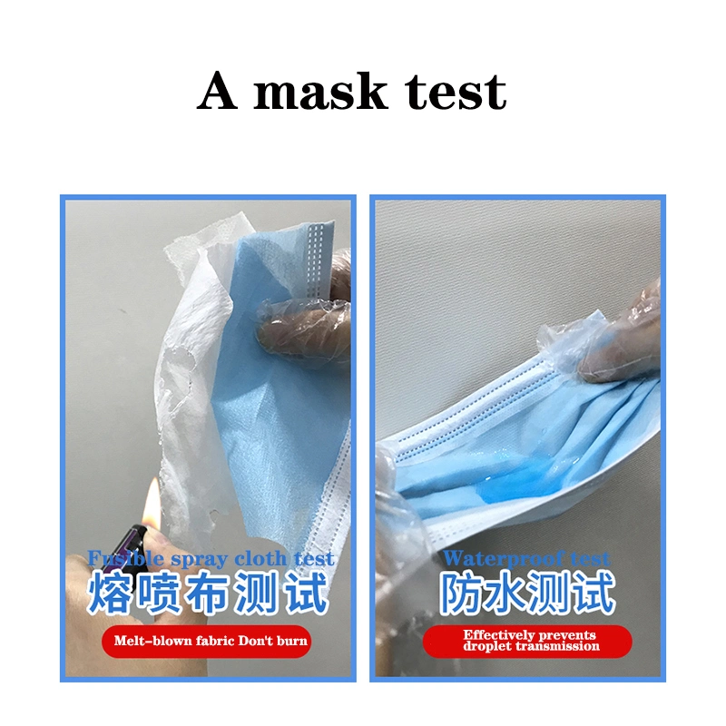 Hot Sale of Dealers Disposable Protective Mask, 3-Layer Melt Blown Non-Woven Fabric Filter Mask, Dust-Proof, Fog Proof, Melt Blown Ear Mask