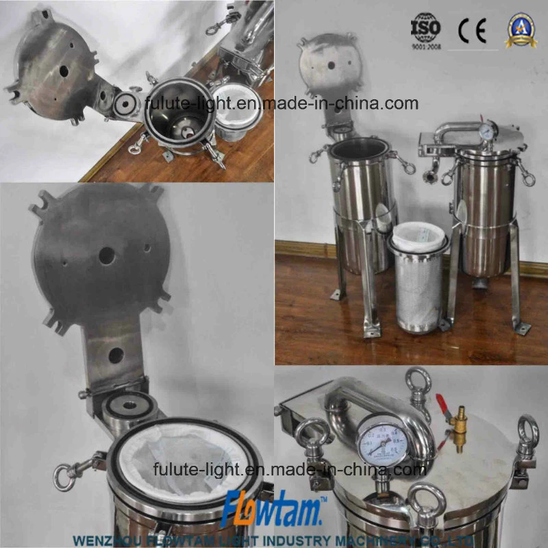 Sanitary Stainless Steel Pharmaceutical Single Bag Filter Bag Filter Housing