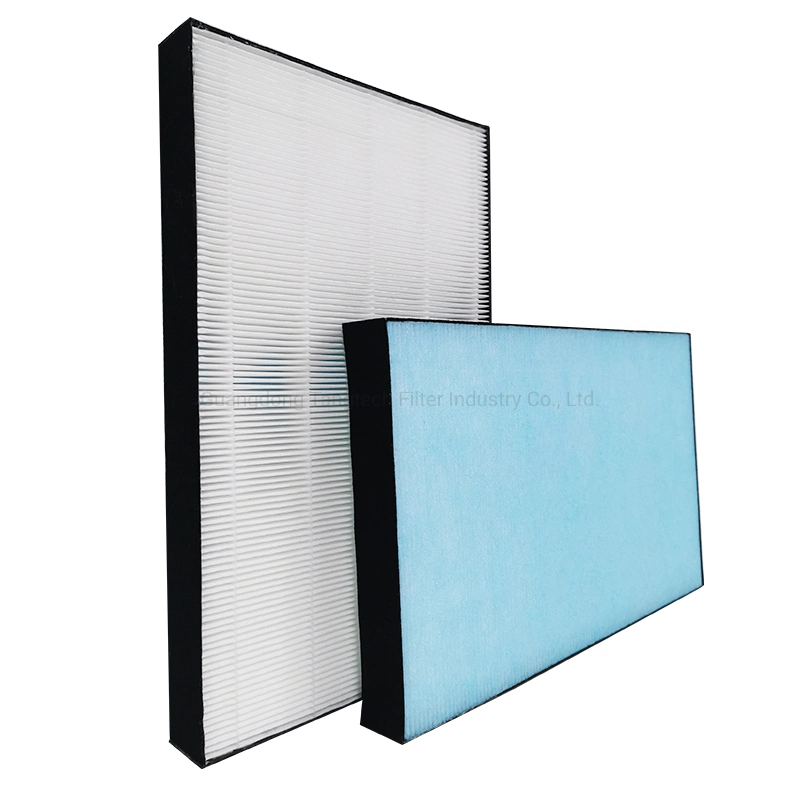 99.99% Filter H13 H14 Grade Panel HEPA Filter Anti Bacterial Air Filters Replacement for Air Purifier