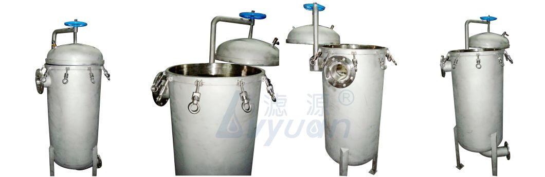 Stainless Steel 304 316 Water/Liquid Bag Filter Housing for Fine Chemical Filtration