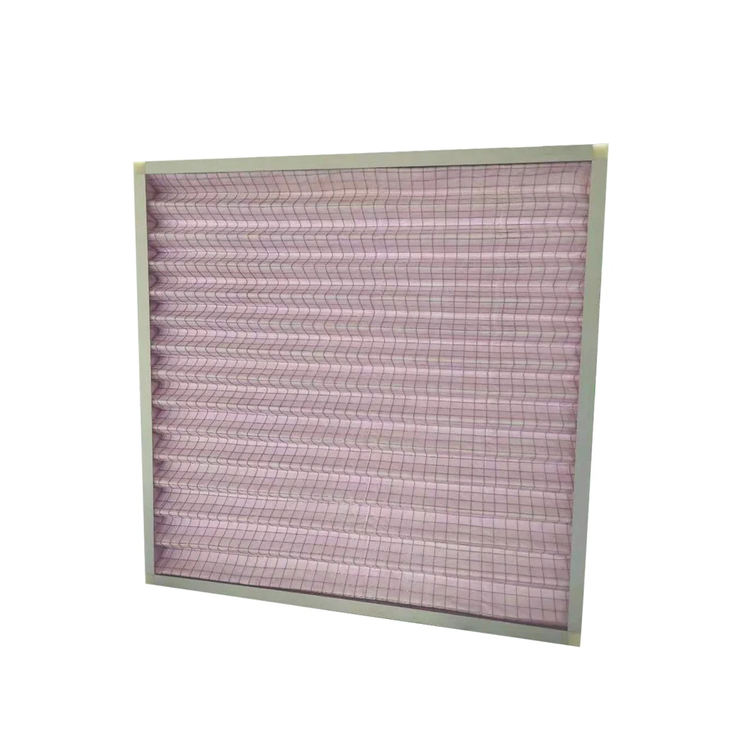 F7 Medium Efficiency Filter Central Air Conditioning Non-Woven Fabric Air Filter Aluminum Frame