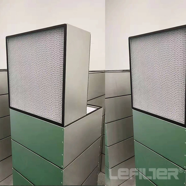 Aluminium Frame Deep Pleat Box HEPA Air Filter for Pharmaceutical Cleanroom