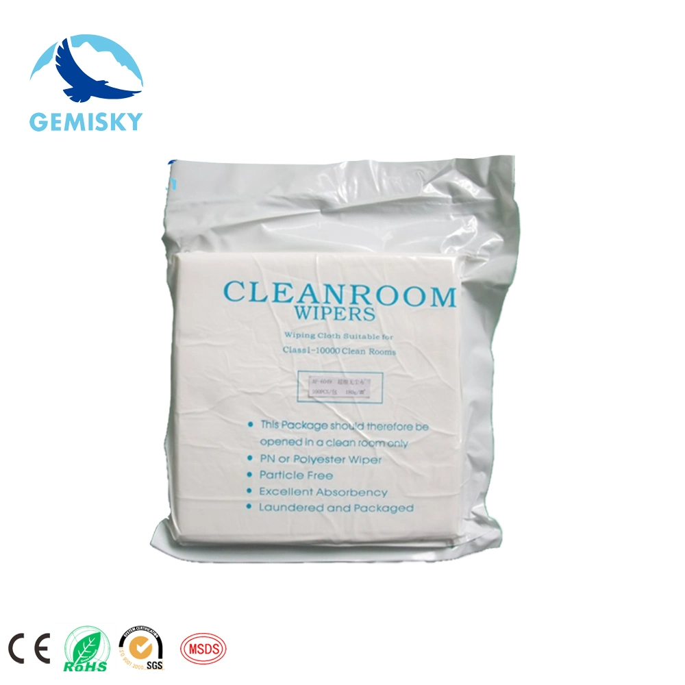 Wip 1009d ESD Lint Free 100% Polyester Cleanroom Paper Wiper